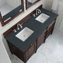 James Martin Brittany 60" Double Bathroom Vanity, Burnished Mahogany
