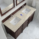James Martin Brittany 60" Double Bathroom Vanity, Burnished Mahogany