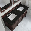 James Martin Brittany 60" Double Bathroom Vanity, Burnished Mahogany