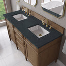 James Martin Brittany 60" Double Bathroom Vanity, Pecan