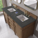 James Martin Brittany 60" Double Bathroom Vanity, Pecan