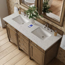 James Martin Brittany 60" Double Bathroom Vanity, Saddle Brown
