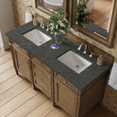 James Martin Brittany 60" Double Bathroom Vanity, Saddle Brown
