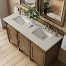 James Martin Brittany 60" Double Bathroom Vanity, Saddle Brown