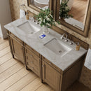 James Martin Brittany 60" Double Bathroom Vanity, Saddle Brown
