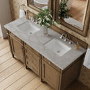 James Martin Brittany 60" Double Bathroom Vanity, Saddle Brown