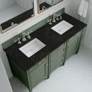 James Martin Brittany 60" Double Bathroom Vanity, Smokey Celadon