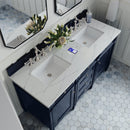 James Martin Brittany 60" Double Bathroom Vanity, Victory Blue