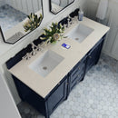 James Martin Brittany 60" Double Bathroom Vanity, Victory Blue