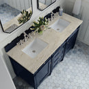 James Martin Brittany 60" Double Bathroom Vanity, Victory Blue
