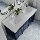 James Martin Brittany 60" Double Bathroom Vanity, Victory Blue