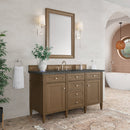 James Martin Brittany 60" Single Bathroom Vanity, Saddle Brown