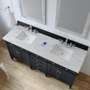 James Martin Brittany 72" Double Bathroom Vanity, Black Onyx