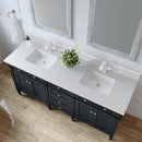 James Martin Brittany 72" Double Bathroom Vanity, Black Onyx