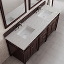 James Martin Brittany 72" Double Bathroom Vanity, Burnished Mahogany