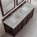 James Martin Brittany 72" Double Bathroom Vanity, Burnished Mahogany