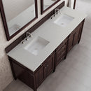 James Martin Brittany 72" Double Bathroom Vanity, Burnished Mahogany