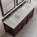 James Martin Brittany 72" Double Bathroom Vanity, Burnished Mahogany