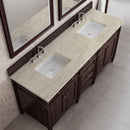 James Martin Brittany 72" Double Bathroom Vanity, Burnished Mahogany