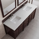 James Martin Brittany 72" Double Bathroom Vanity, Burnished Mahogany