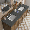 James Martin Brittany 72" Double Bathroom Vanity, Saddle Brown