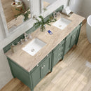 James Martin Brittany 72" Double Bathroom Vanity, Smokey Celadon