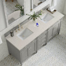 James Martin Brittany 72" Double Bathroom Vanity, Urban Gray