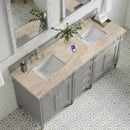James Martin Brittany 72" Double Bathroom Vanity, Urban Gray