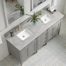 James Martin Brittany 72" Double Bathroom Vanity, Urban Gray