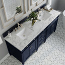 James Martin Brittany 72" Double Bathroom Vanity, Victory Blue