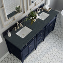 James Martin Brittany 72" Double Bathroom Vanity, Victory Blue