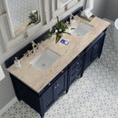James Martin Brittany 72" Double Bathroom Vanity, Victory Blue