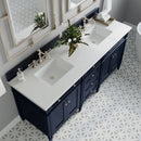 James Martin Brittany 72" Double Bathroom Vanity, Victory Blue