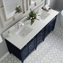 James Martin Brittany 72" Double Bathroom Vanity, Victory Blue