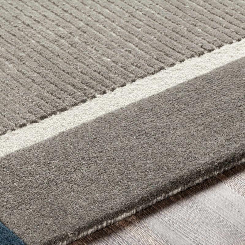 Bro Blue&Gray Wool Rug