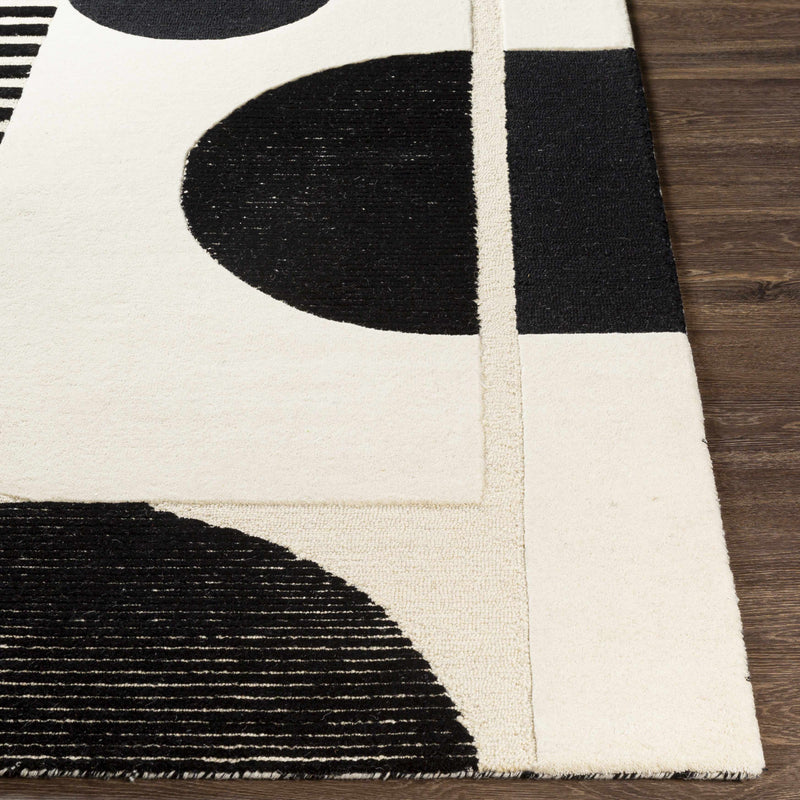 Bro Black&White Wool Rug