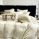 GobekUsa Brocade Satin Jacquard Egyptian Cotton Bedding Set, Luxury Silky Duvet Cover, Bed Sheet, Pillowcase