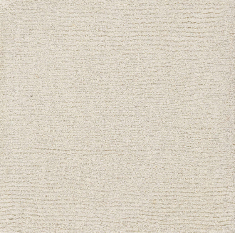 Brockton Solid Light Beige Wool Rug