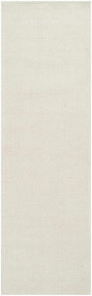 Brockton Solid Light Beige Wool Rug