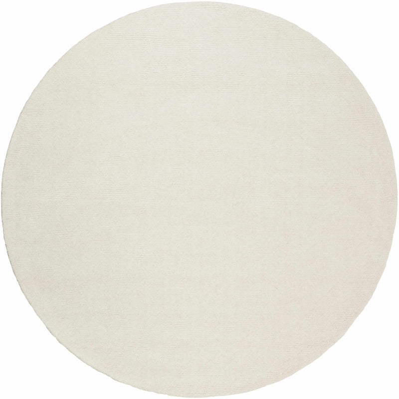 Brockton Solid Light Beige Wool Rug