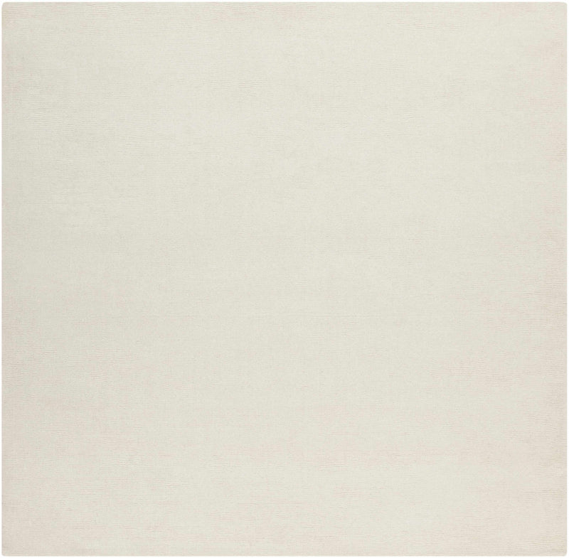 Brockton Solid Light Beige Wool Rug