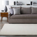 Brockton Solid Light Beige Wool Rug