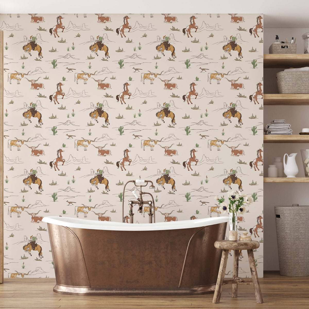 Bronc Wallpaper by LeeArt Co, photo 2 of 3