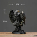 Bronze and gold eagle statue resin ornament for office decor by Decorbites