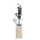 GobekUsa Ballet Dancer Figure Sculpture Clear Water Wave Home Decor