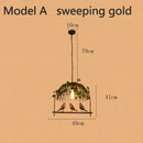 GobekUsa Birdcage Pendant Lights for Chic Decor - Garland Hanging Lamps