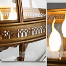 GobekUsa Bronze Black Glass Globe Chandelier for Foyer