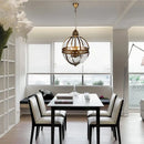 GobekUsa Bronze Black Glass Globe Chandelier for Foyer