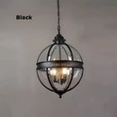 GobekUsa Bronze Black Glass Globe Chandelier for Foyer