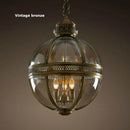 GobekUsa Bronze Black Glass Globe Chandelier for Foyer